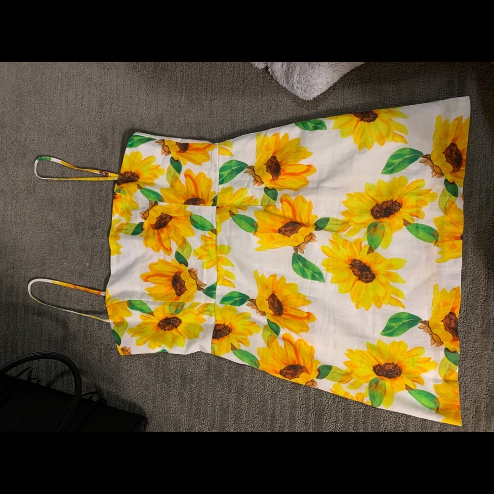 Sunflower Print Dress